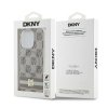 DKNY DKHMP15LHCPTSE iPhone 15 Pro6.1 beżowy/beige hardcase IML Checkered Mono Pattern & Printed Stripes MagSafe